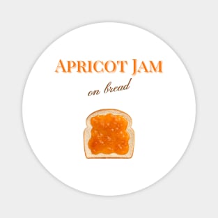 Apricot Jam on Bread Weird Funny Design Magnet